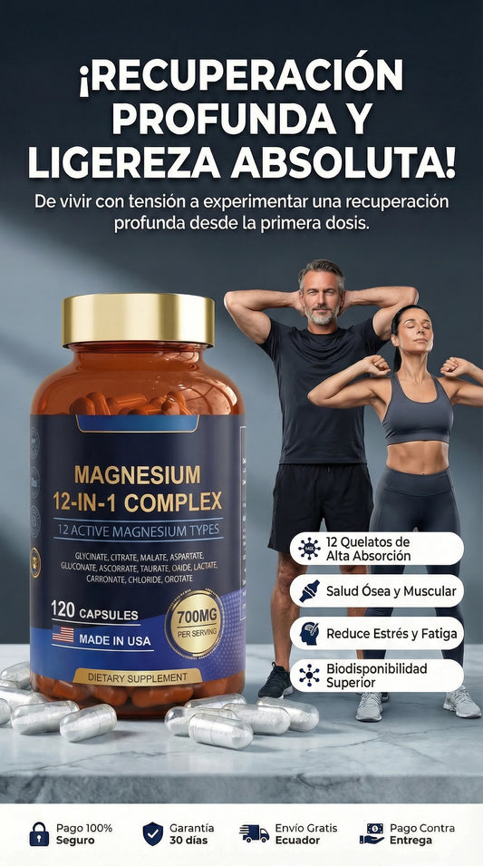 Magnesium Complex 12 en 1™ | Energía, Relajación y Bienestar Diario